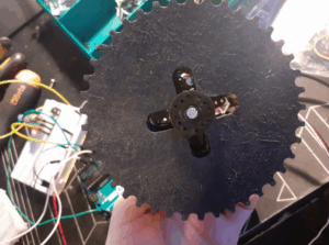 Mounting the Arduino motor on the gear